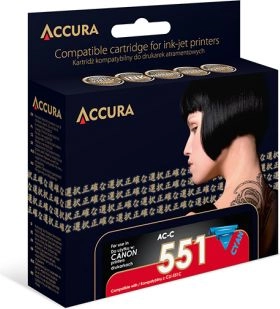 Accura ink Canon (CLI-551C) zamiennik AC-C551C