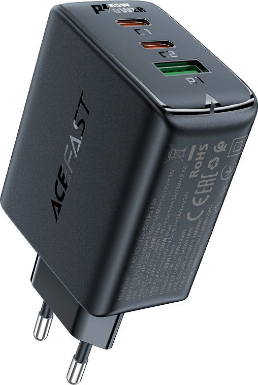 Acefast fast charger GaN (2xUSB-C /