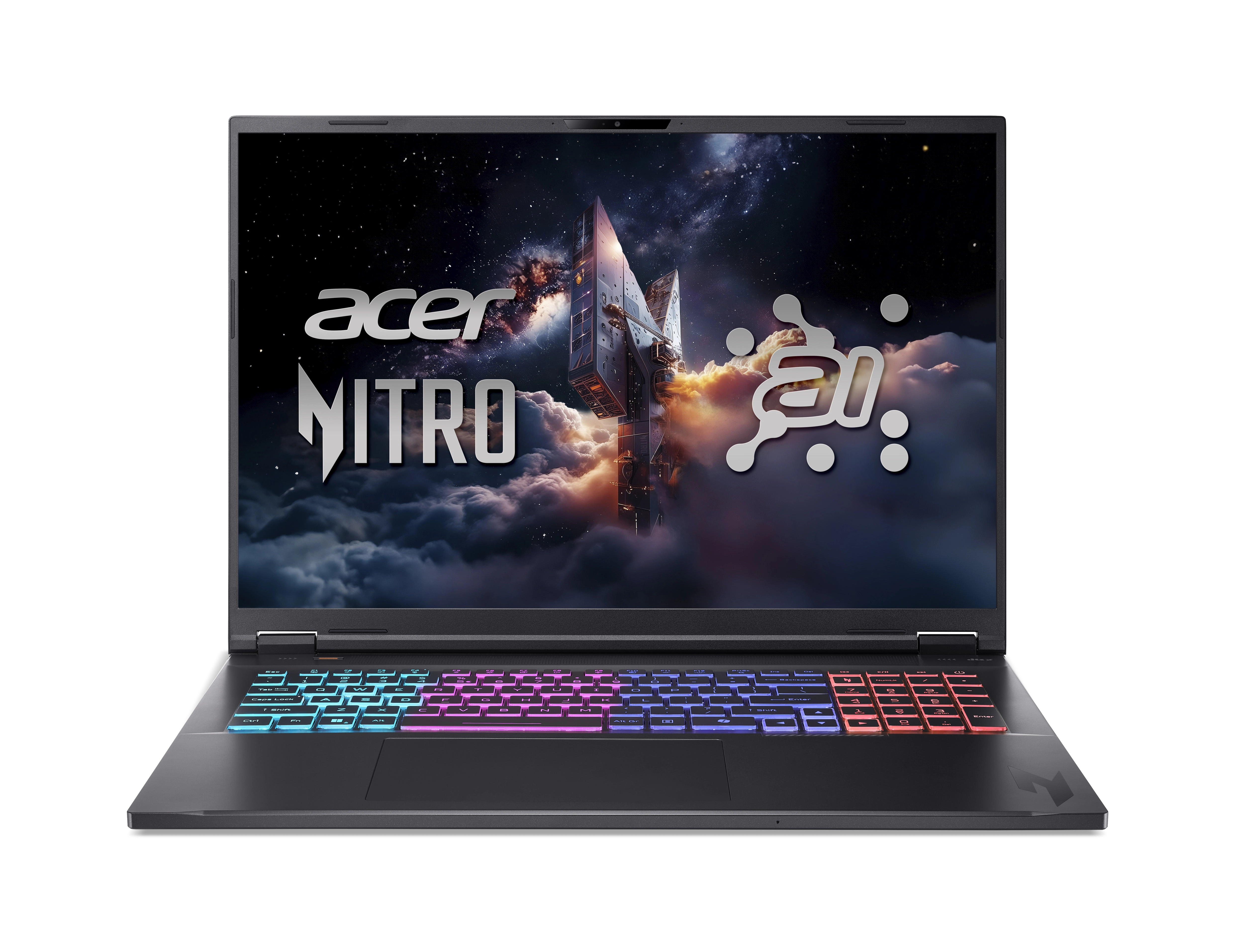 Acer Nitro 18 AI AMD AN18-61-R698) AMD Ryzen AI 7 PRO 350 Portatīvais dators 45,7 cm (18") WQXGA 16 GB DDR5-SDRAM 1 TB SSD NVIDIA GeForce RTX 5060 Wi-Fi 6E (802.11ax) Windows 11 Home Vācu Melns