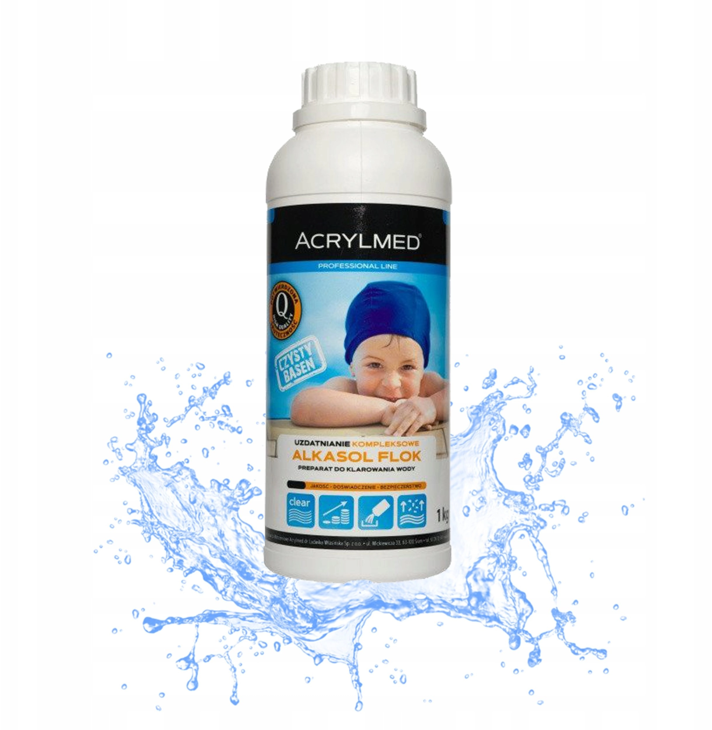 Acrylmed 1l Alkasol Flok liquid for