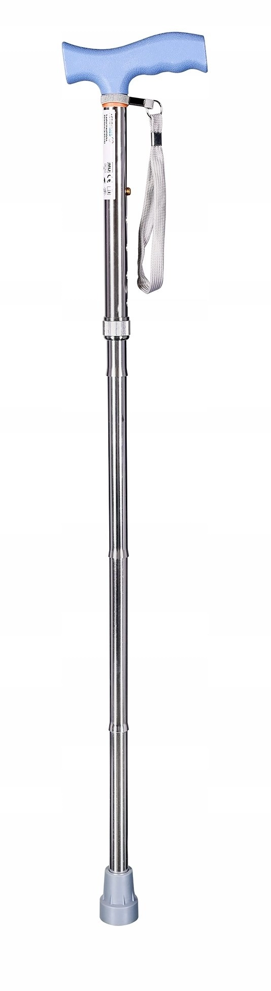Folding walking stick ACTIONMED silver (