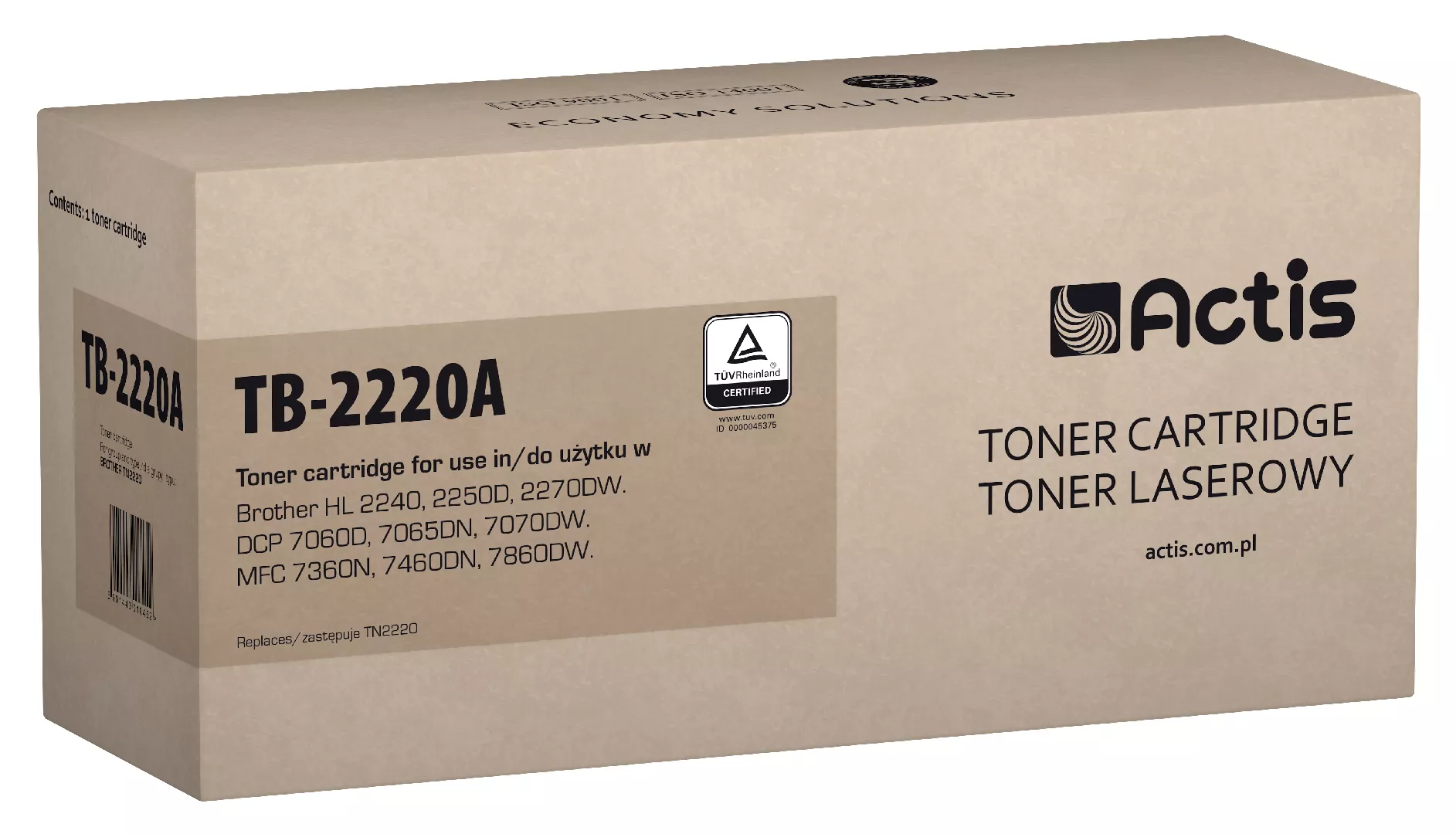 Actis TB-2220A toner (replacement for Brother