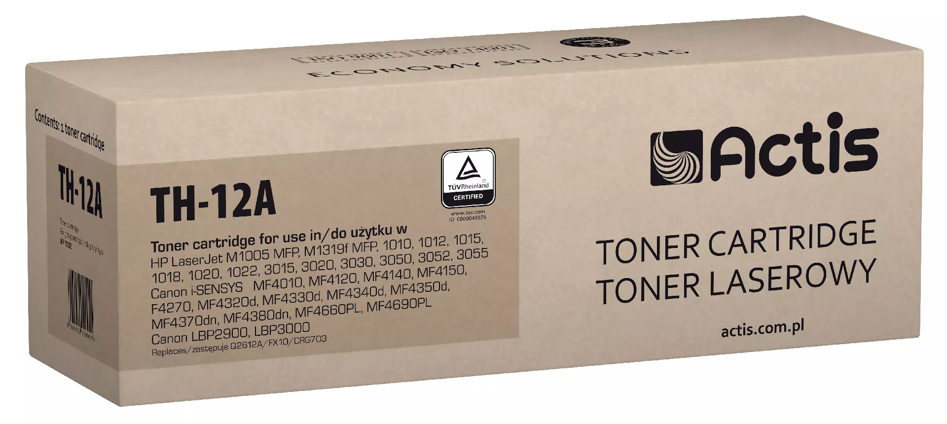 Actis TH-12A toner (replacement for HP