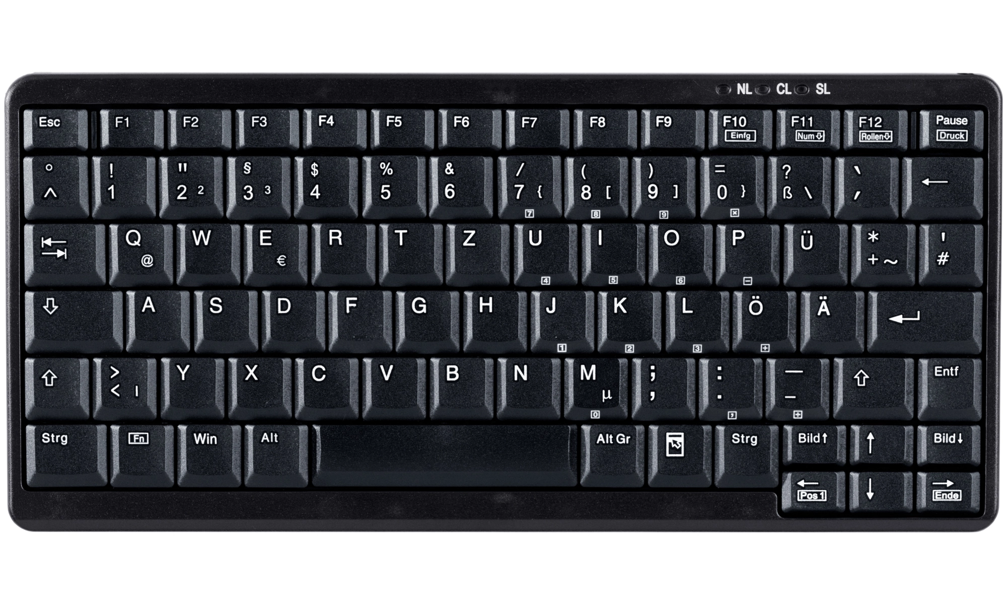 Active Key AK-4100-U tastatūra USB Vācu Melns
