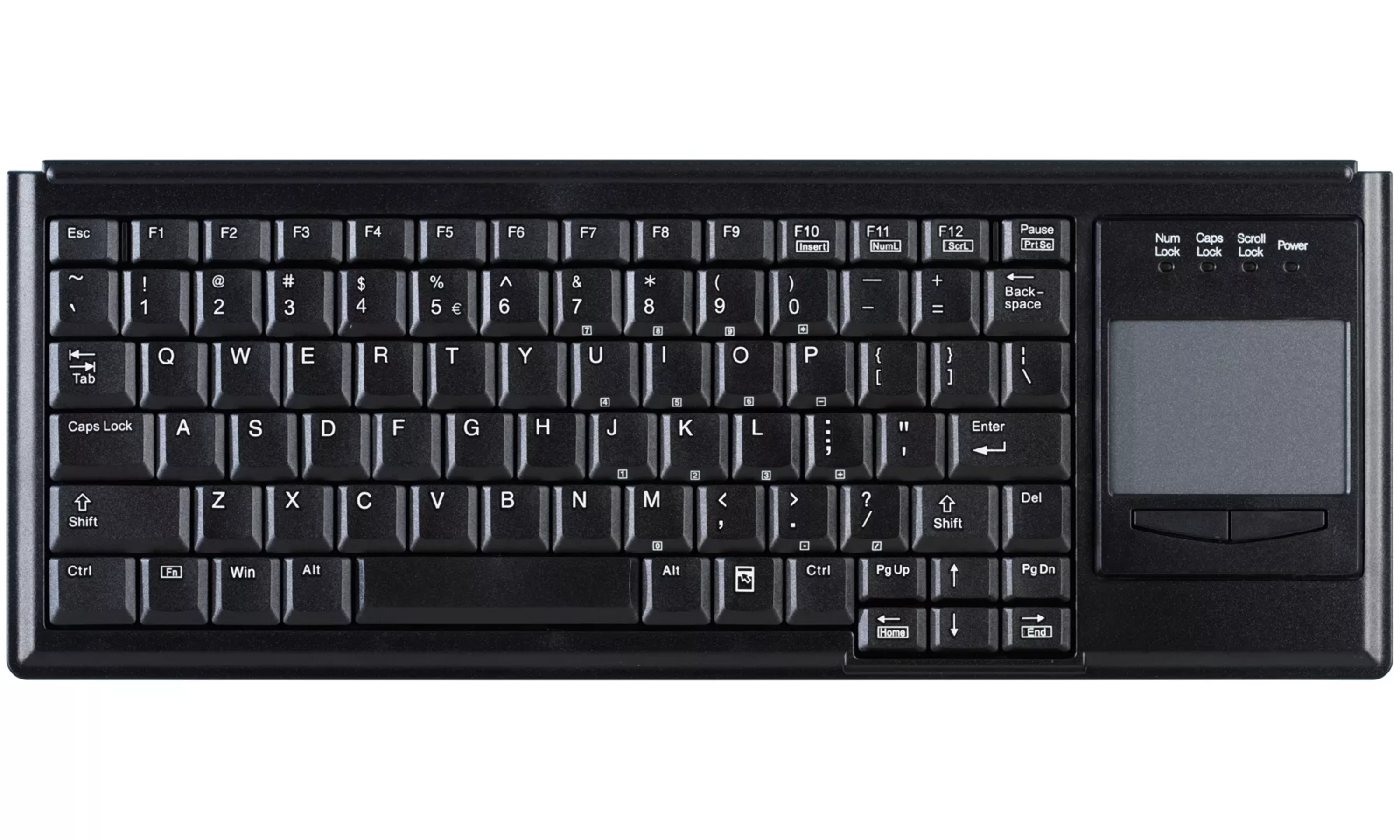 Active Key AK-4400-GU tastatūra USB QWERTZ Vācu Melns