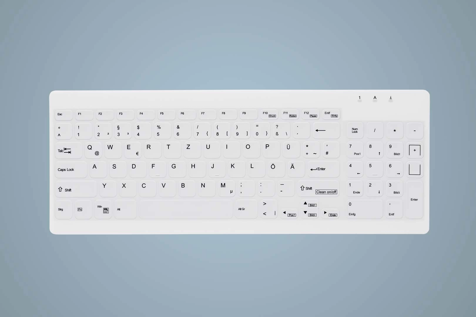 Active Key AK-C7012 tastatūra Rūpniecisks USB Vācu Balts