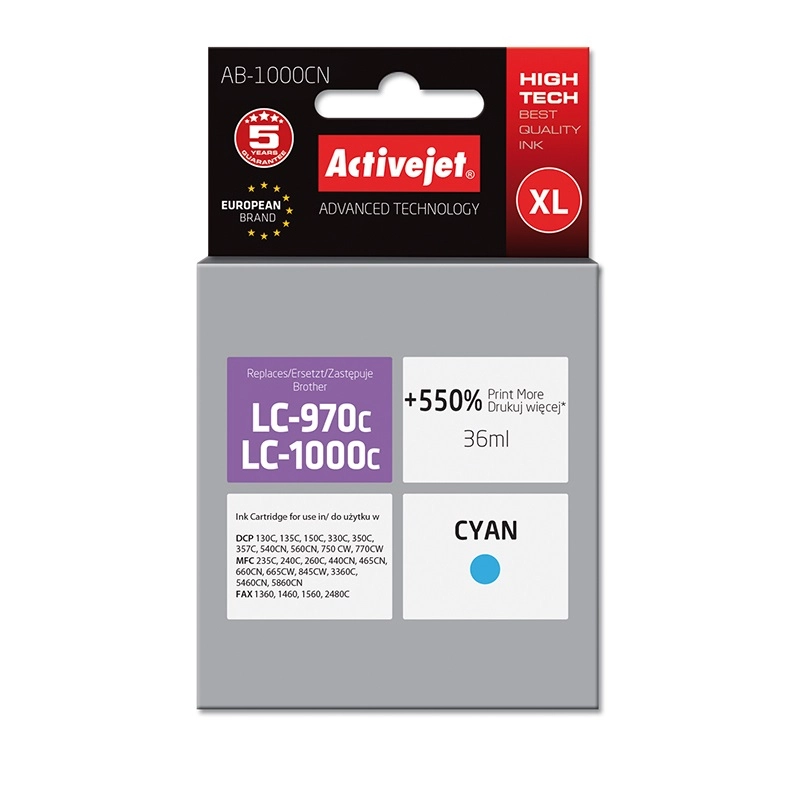 Activejet AB-1000CN ink (replacement for Brother