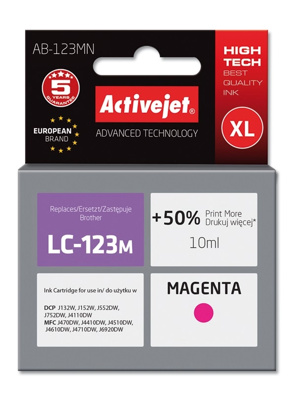 Activejet AB-123MN ink (replacement for Brother