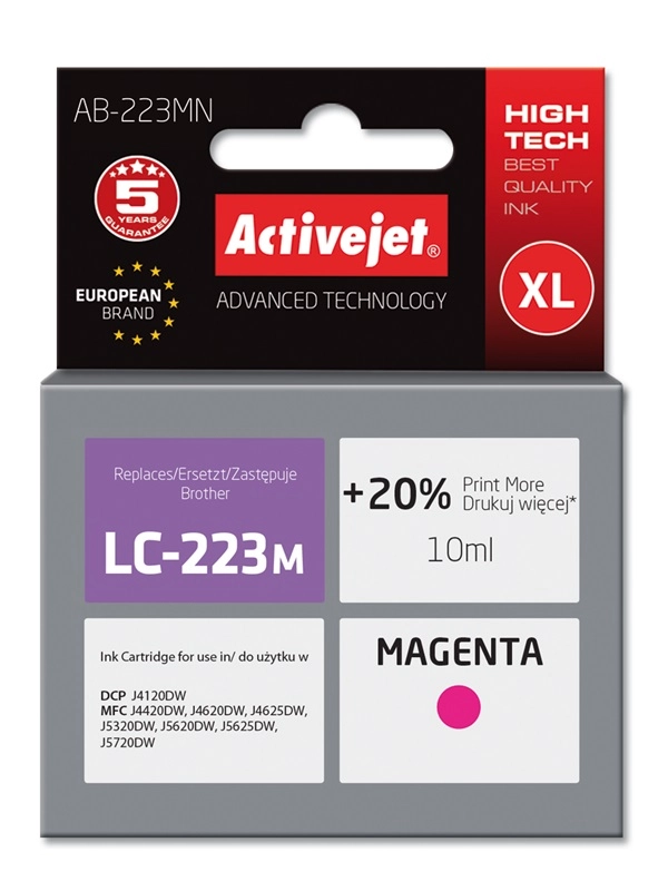 Activejet AB-223MN ink (replacement for Brother