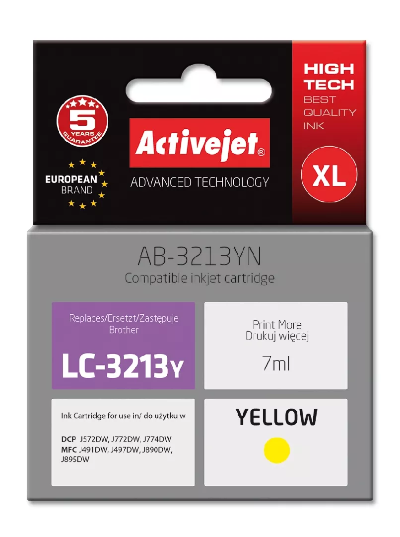 Activejet AB-3213YN printer ink for Brother