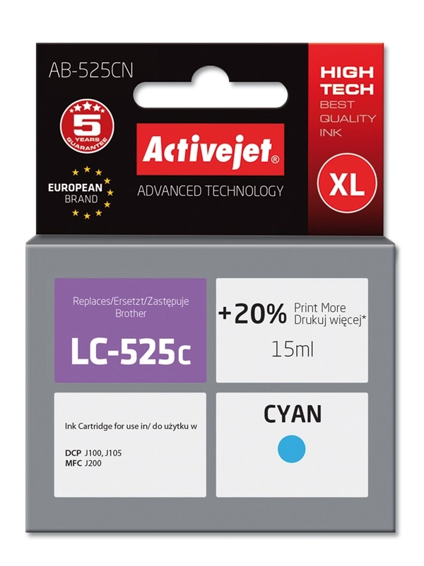 Activejet AB-525CN ink (replacement for Brother