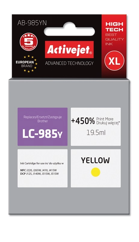 Activejet AB-985YN ink (replacement for Brother