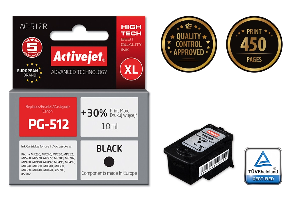 Activejet AC-512R ink (replacement for Canon
