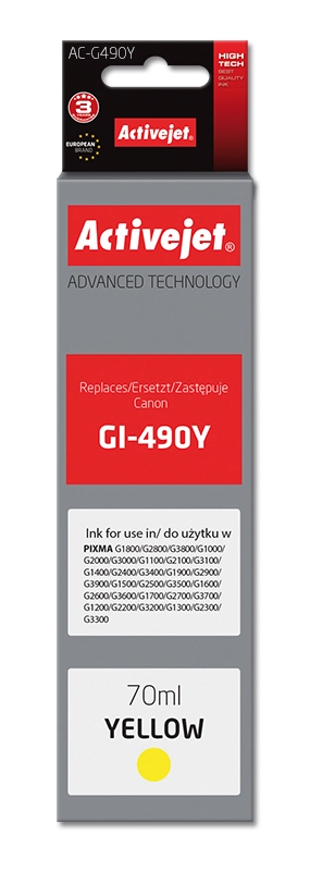 Activejet AC-G490Y ink for Canon printer