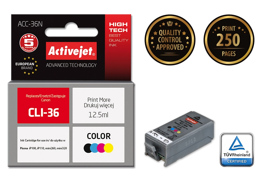 Activejet ACC-36N ink (replacement for Canon