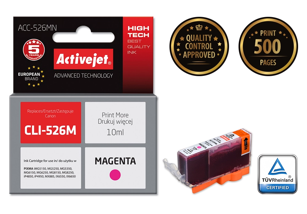 Activejet ACC-526MN ink (replacement for Canon