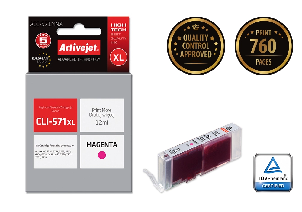 Activejet ACC-571MNX ink (replacement for Canon