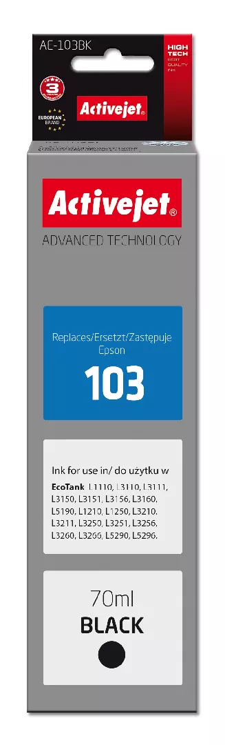 Activejet AE-103Bk ink (replacement Epson 103
