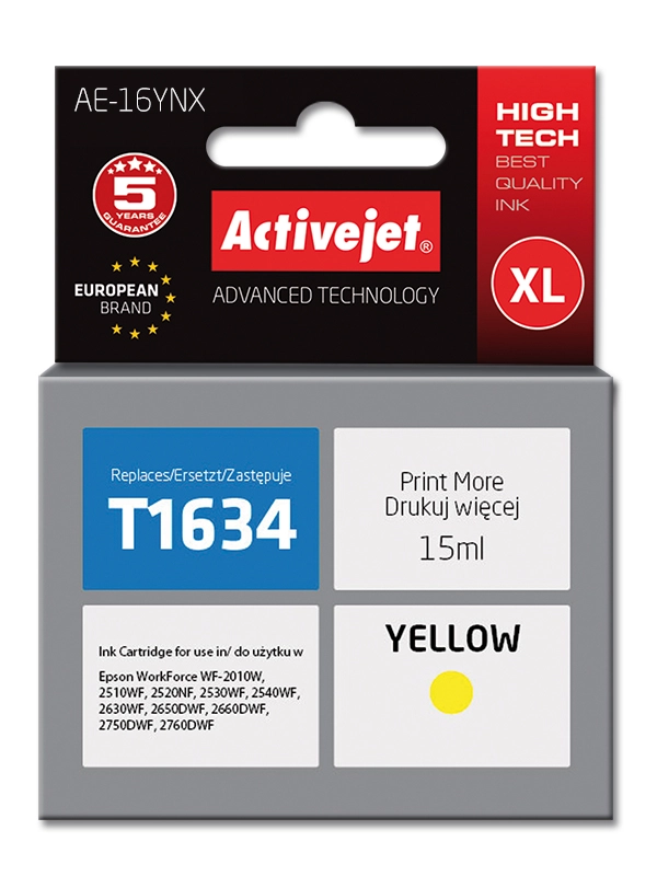 Activejet AE-16YNX ink (replacement for Epson