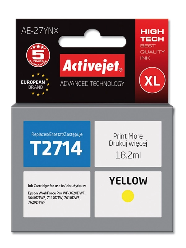 Activejet AE-27YNX ink (replacement for Epson