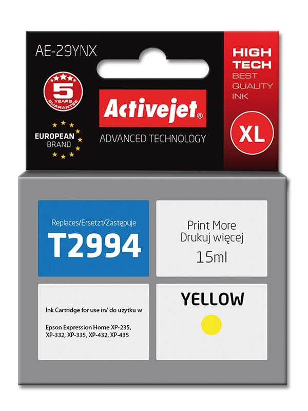 Activejet AE-29YNX ink (replacement for Epson