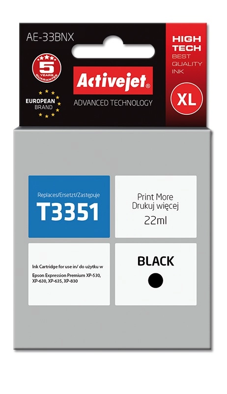 Activejet AE-33BNX ink (replacement for Epson