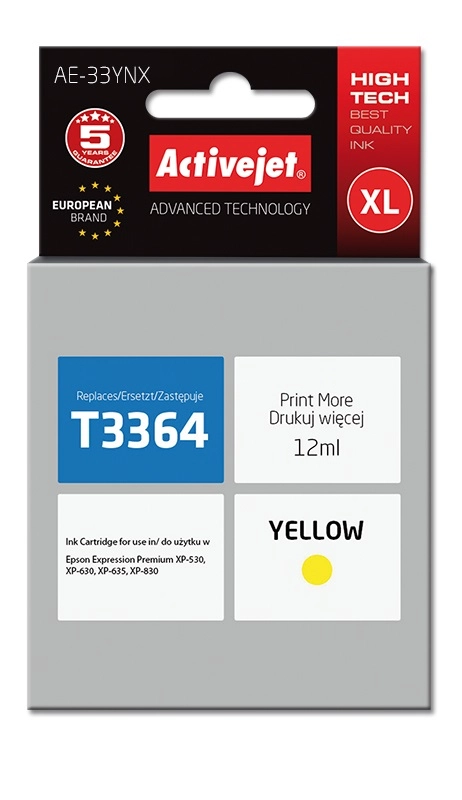 Activejet AE-33YNX ink (replacement for Epson