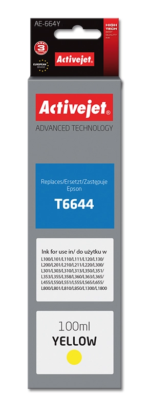 Activejet AE-664Y ink (replacement for Epson