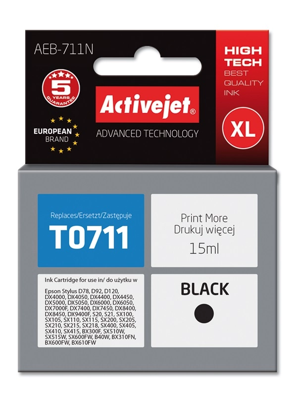 Activejet AEB-711N ink (replacement for Epson