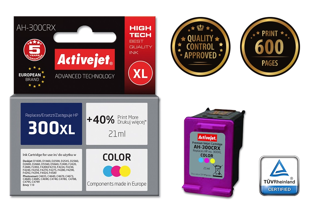 Activejet AH-300CRX Ink (replacement HP 300XL