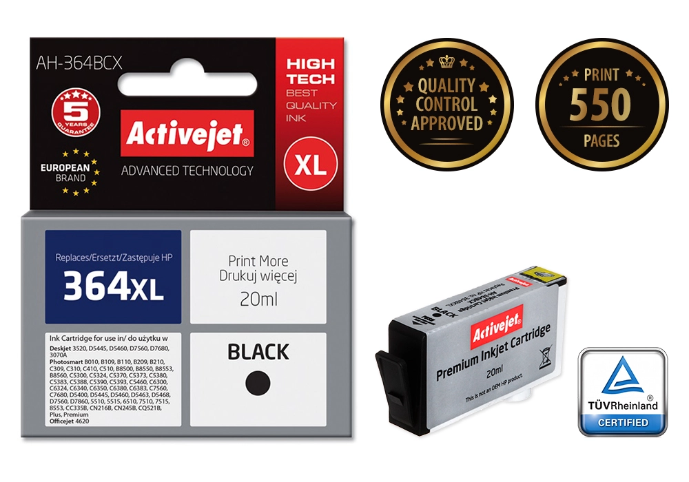 Activejet AH-364BCX ink (replacement for HP