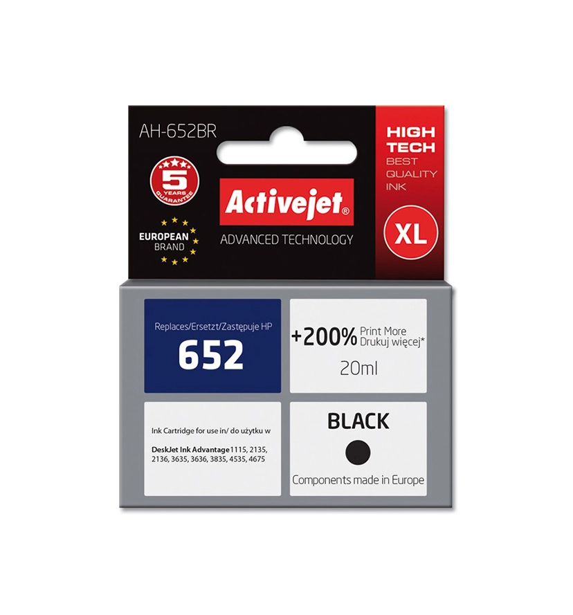 Activejet AH-652BR ink (replacement for HP