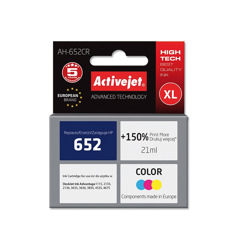 Activejet AH-652CR ink (replacement for HP