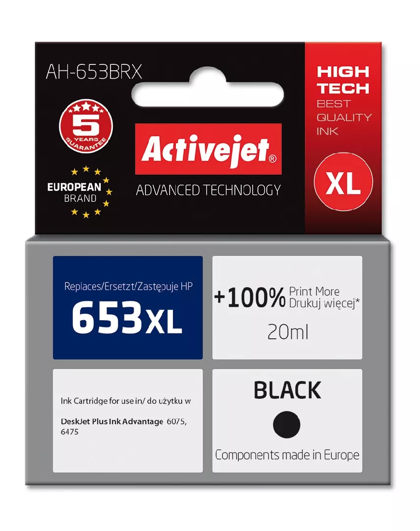 Activejet AH-653BRX ink (replacement for HP