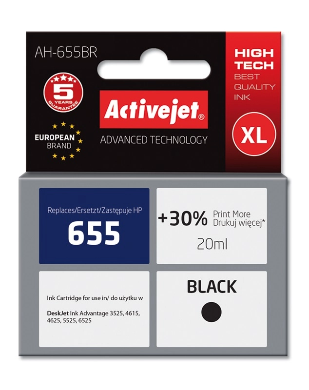 Activejet AH-655BR ink (replacement for HP
