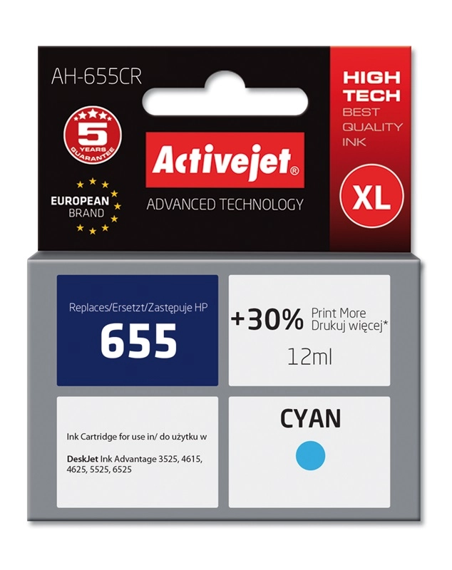 Activejet AH-655CR ink (replacement for HP