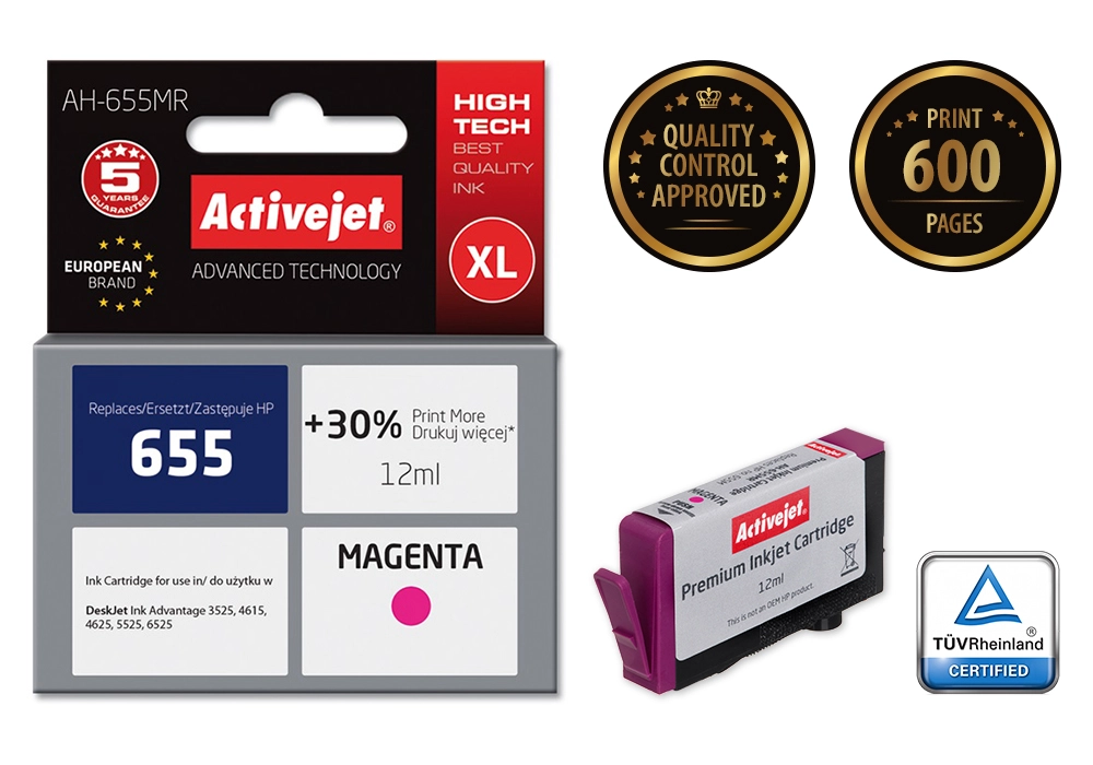 Activejet AH-655MR ink (replacement for HP