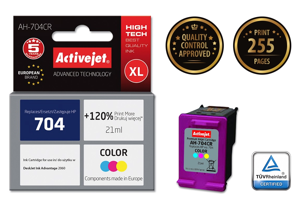 Activejet AH-704CR ink (replacement for HP