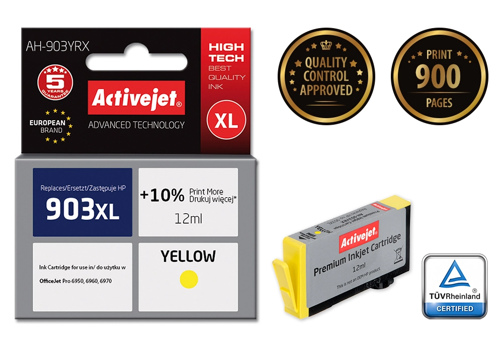 Activejet AH-903YRX ink (replacement for HP