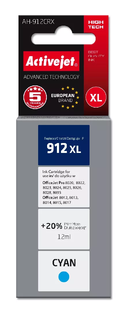 Activejet AH-912CRX ink for HP printers