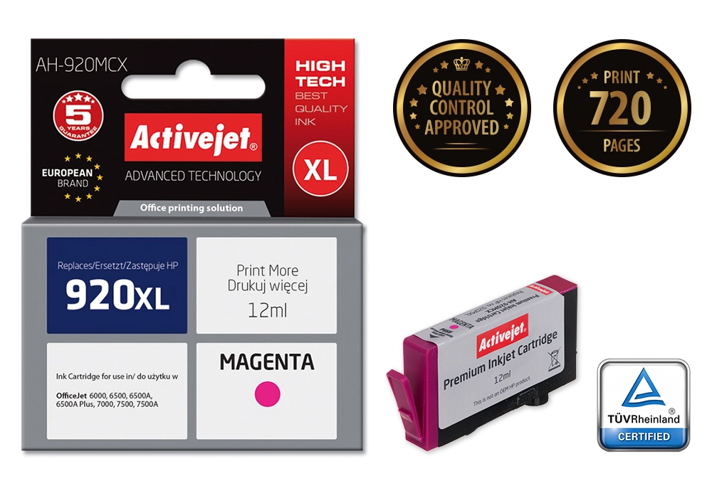 Activejet AH-920MCX ink (replacement for HP
