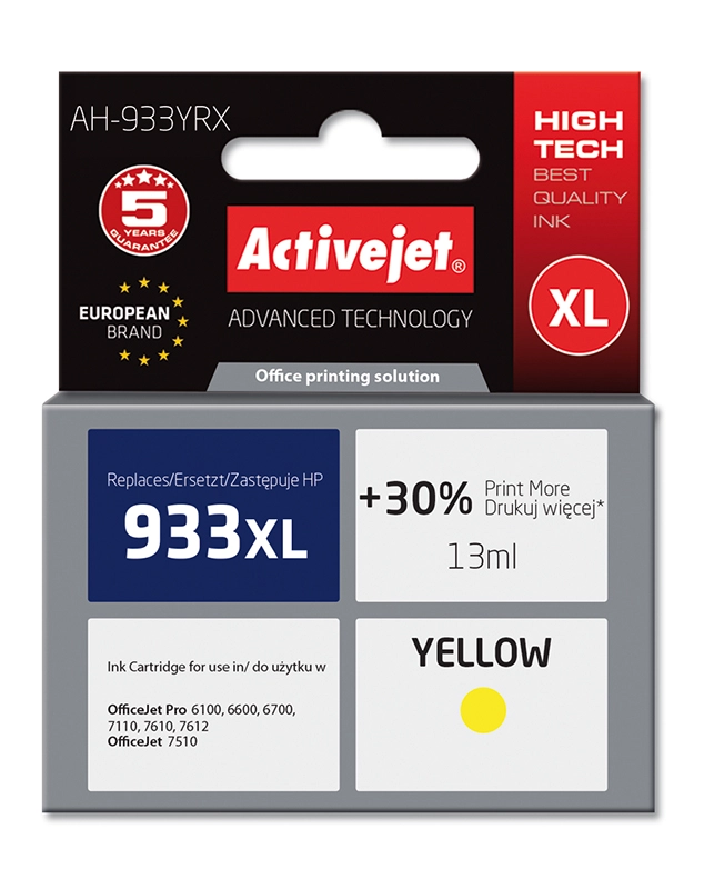 Activejet AH-933YRX ink (replacement for HP