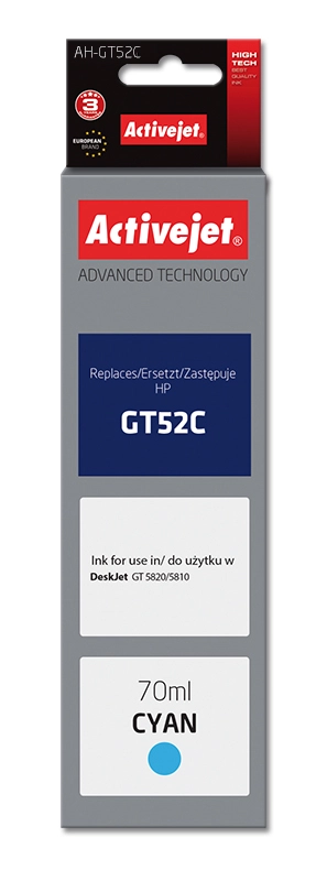 Activejet AH-GT52C ink (replacement for HP