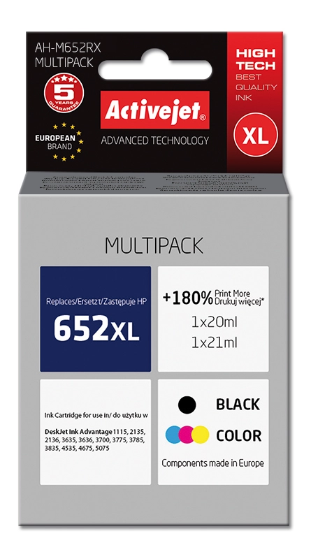 Activejet AH-M652RX ink (replacement for HP