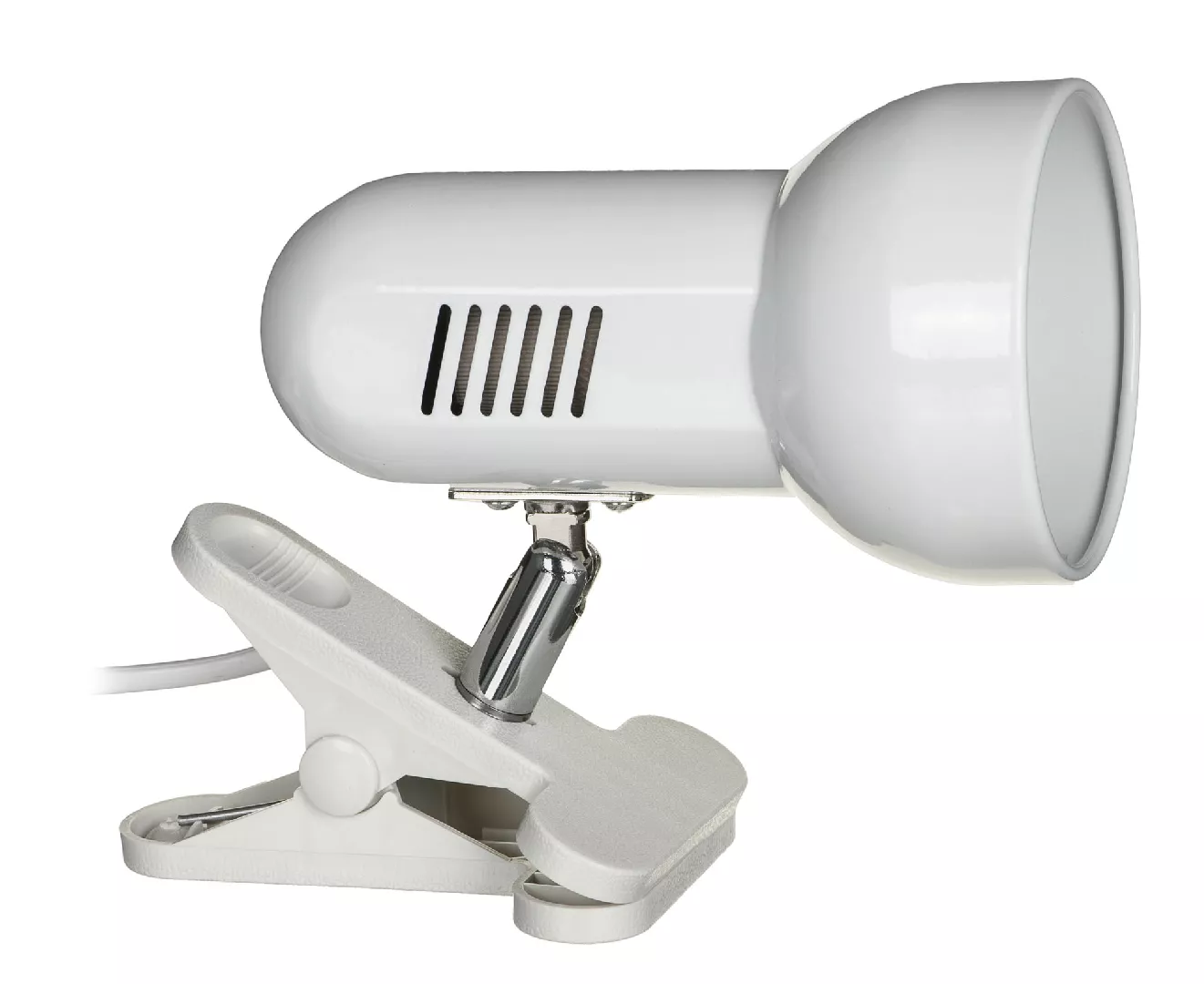 Activejet Clip-on desk lamp white metal