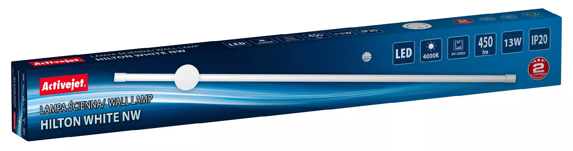 Activejet LED wall lamp AJE-HILTON White