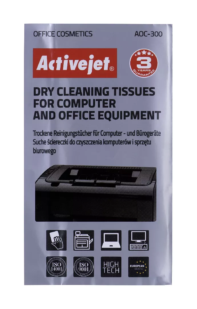 Activejet AOC-300 Dustless wipes set 24