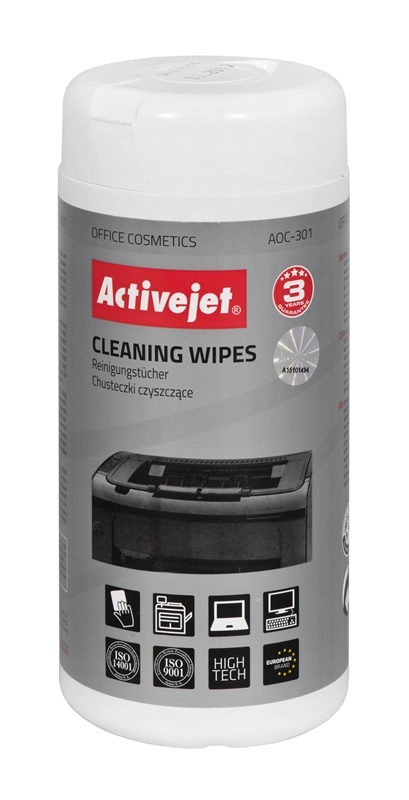 Activejet AOC-301 office equipment cleaning wipes