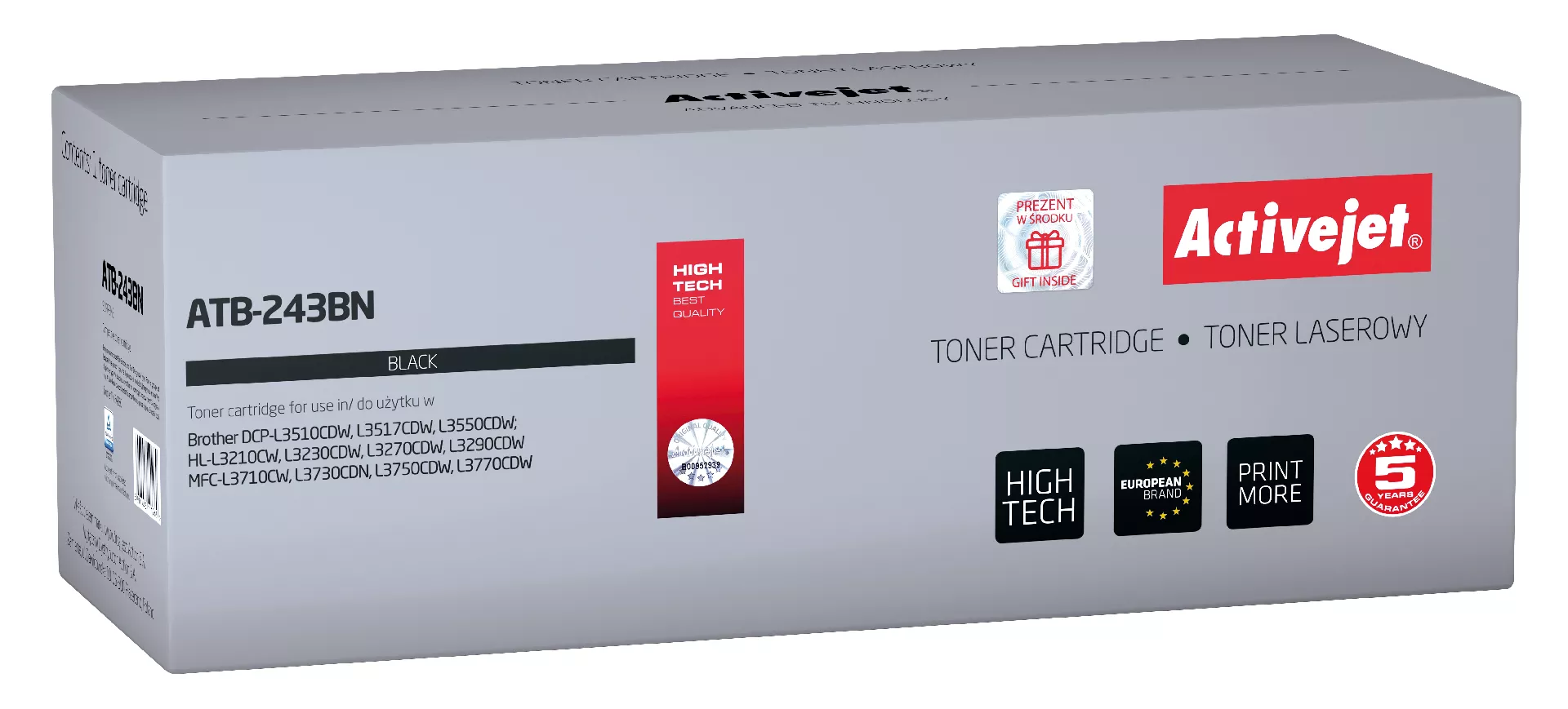Activejet ATB-243BN toner (replacement for Brother