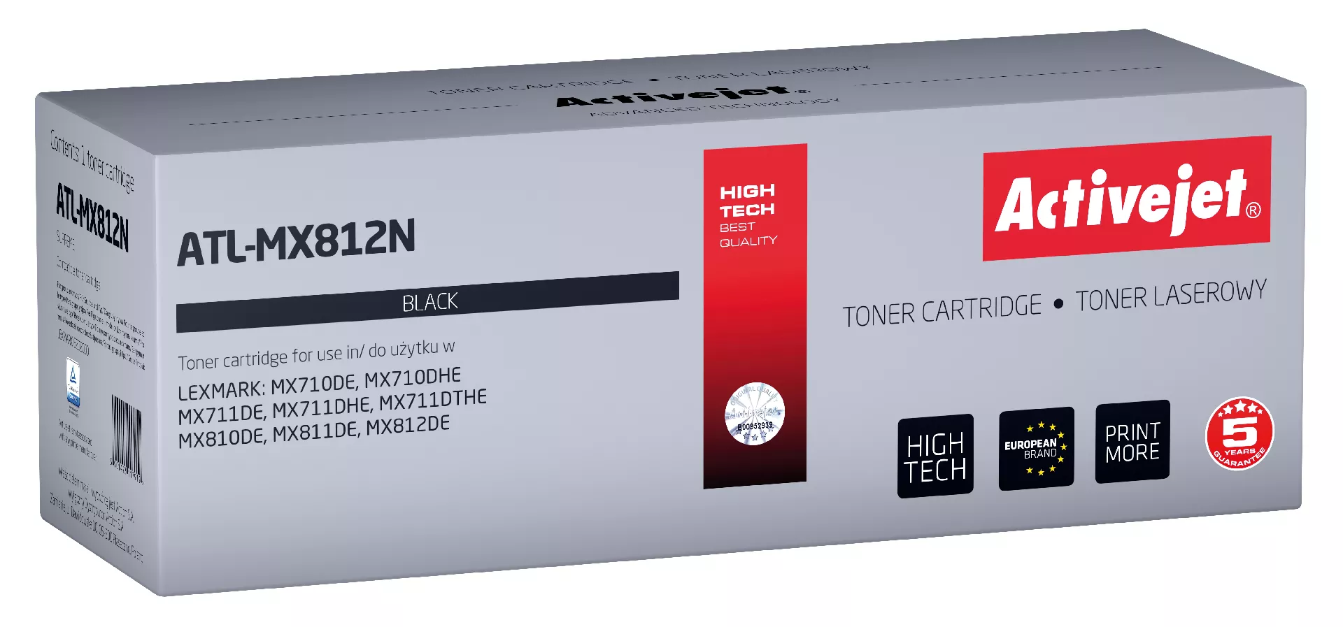 Activejet ATL-MX812N toner (replacement for Lexmark